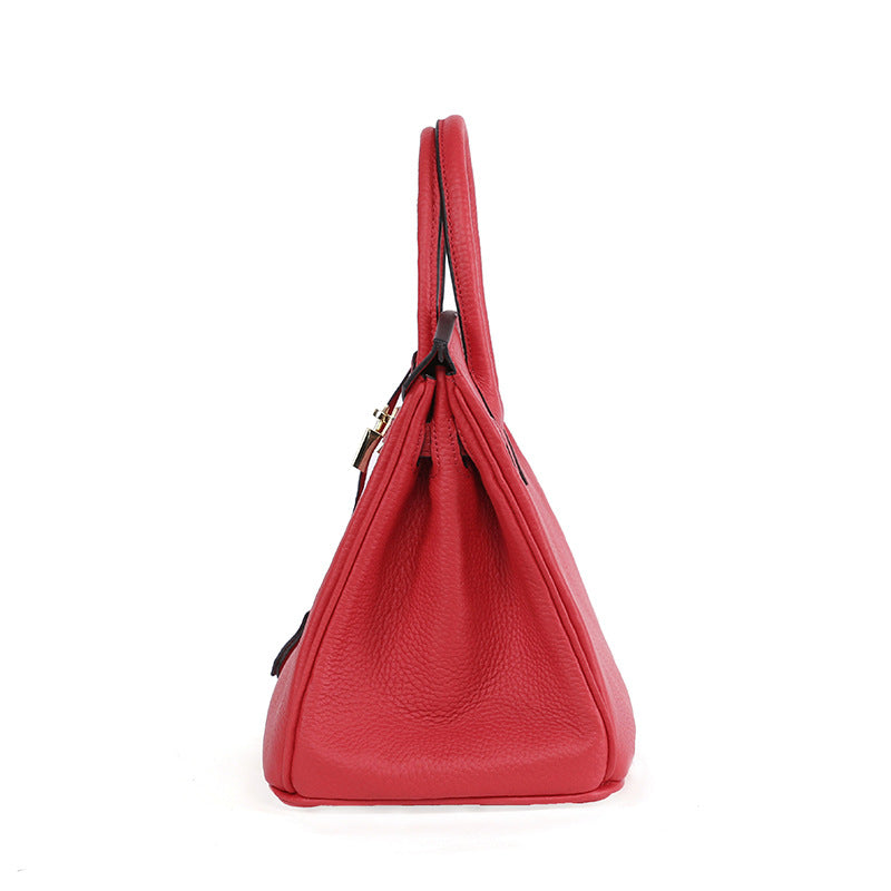 Platinum Bag in First Layer Cowhide for Women