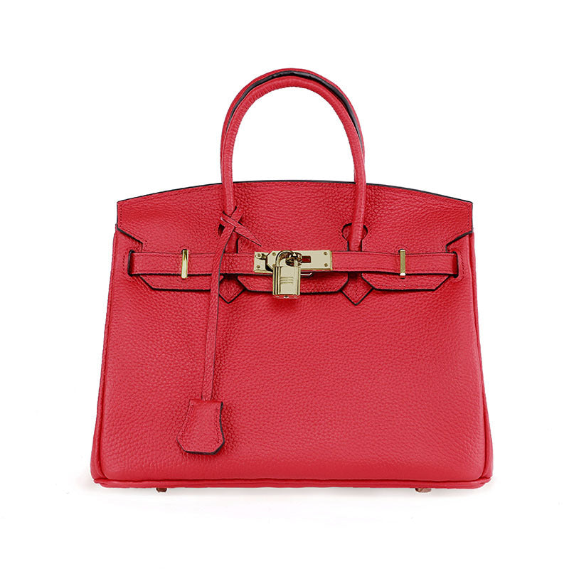 Platinum Bag in First Layer Cowhide for Women